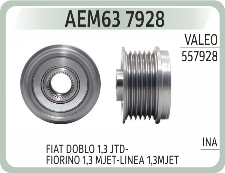 AEM63 7928 ALTERNATOR KASNAK FIAT DOBLO 1,3 JTD-FIORINO 1,3 M